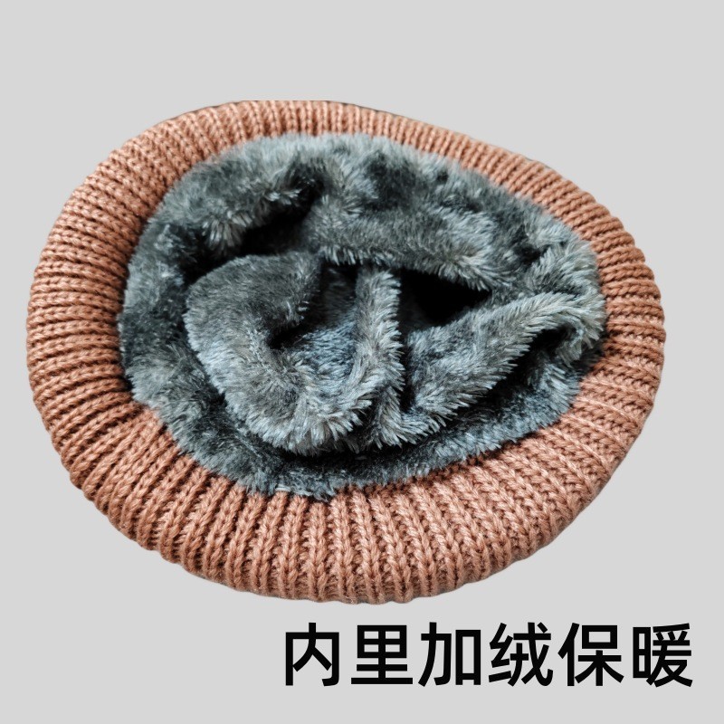 中老年帽子女秋冬季妈妈帽加厚保暖奶奶帽盆帽加绒针织毛线帽批发|undefined