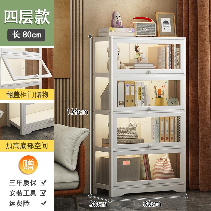 Estantería estante de almacenamiento de piso moderno minimalista hogar niños estudiante armario escritorio multi-capa simple mano gabinete