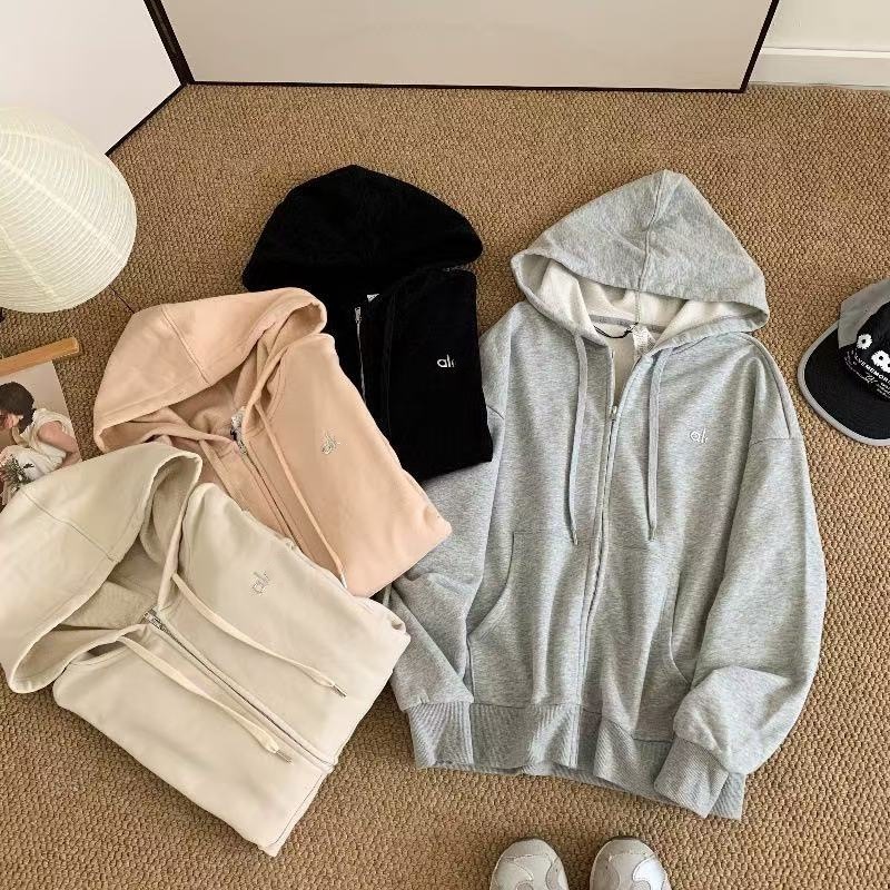 Ader Autumn and Winter Hooded Zipper Sweatshirt Women's Trendy Brand Design Casual Loose Versatile Relaxed Cardigan Top