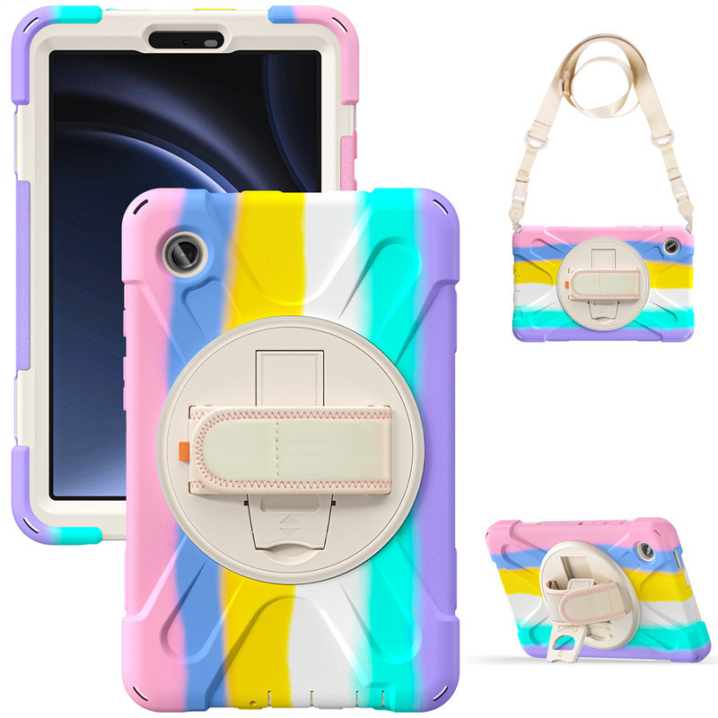 For 2023 Samsung Tab A9 Drop-resistant 8.7-inch Tablet PC A9Plus Strap Stand Protective Cover