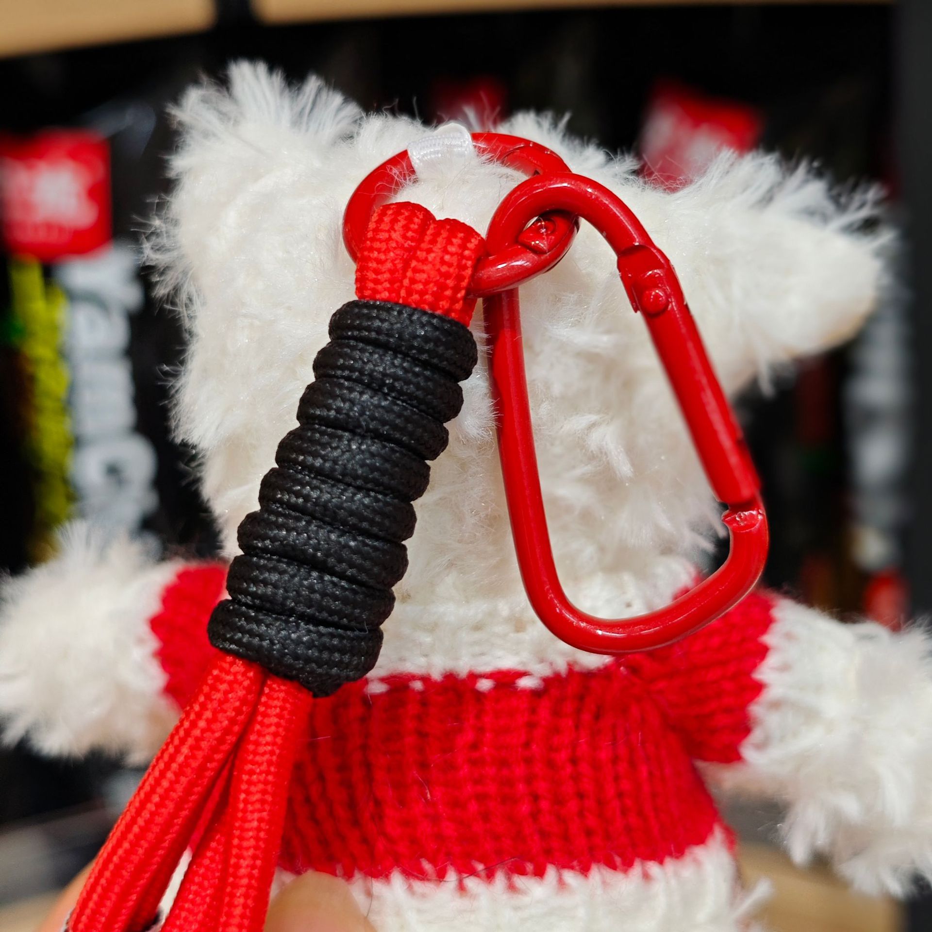 Cute Western Highland Plush Pendant Cartoon Bow Puppy Doll Birthday Gift Couple Bag Keychain_voghion.com