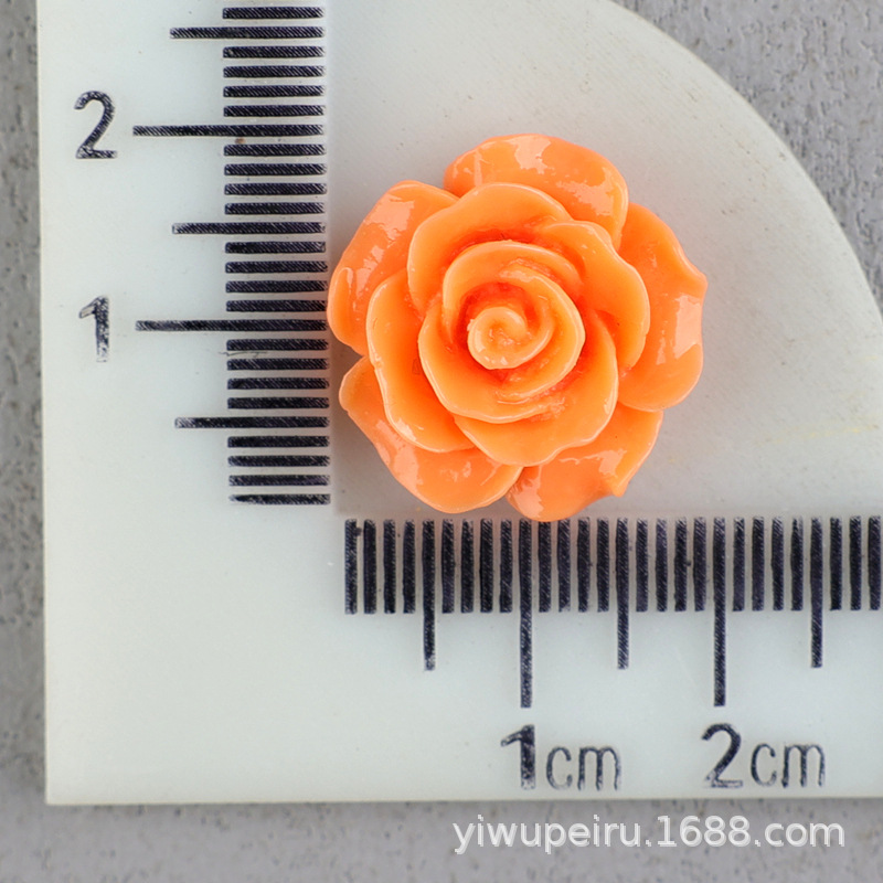 バラの花の樹脂の部品の髪飾りのbbクリップの材料のDIYクリームの携帯のケースの穴の靴のDIYの花