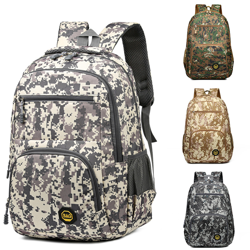 Mochila deportes camuflaje hombres moda estilo coreano portátil viaje mochila nueva gran capacidad moda bolso del alpinismo al aire libre