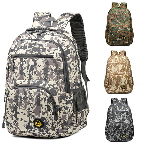 Backpack sports camouflage men's trendy Korean version portable travel backpack new large capacity fashionable outdoor mountaineering bag
