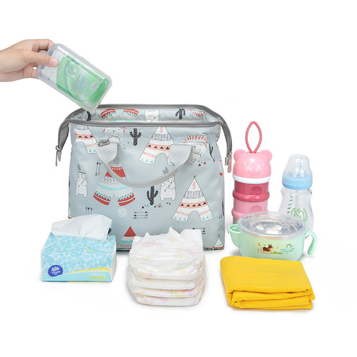 Baby Outing Portable Multifunctional Diaper Bag for Infants, Washable Diaper Pouch, Mother's Bag Wholesale