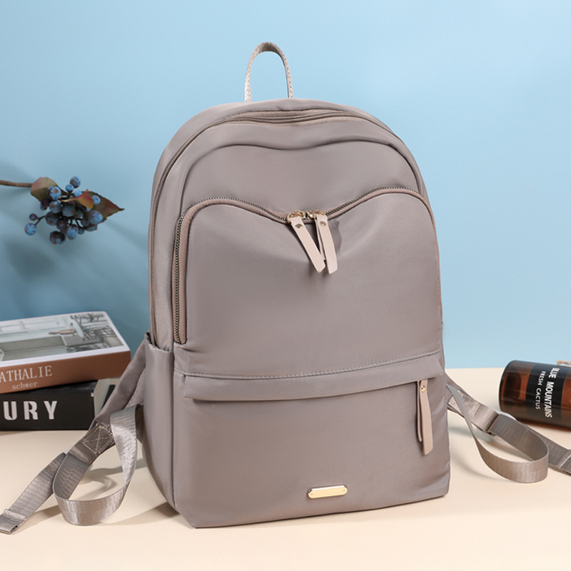 2024 nueva mochila Oxford casual para mujer, simple y versátil, mochila para computadora de gran capacidad, mochila escolar para estudiantes de secundaria