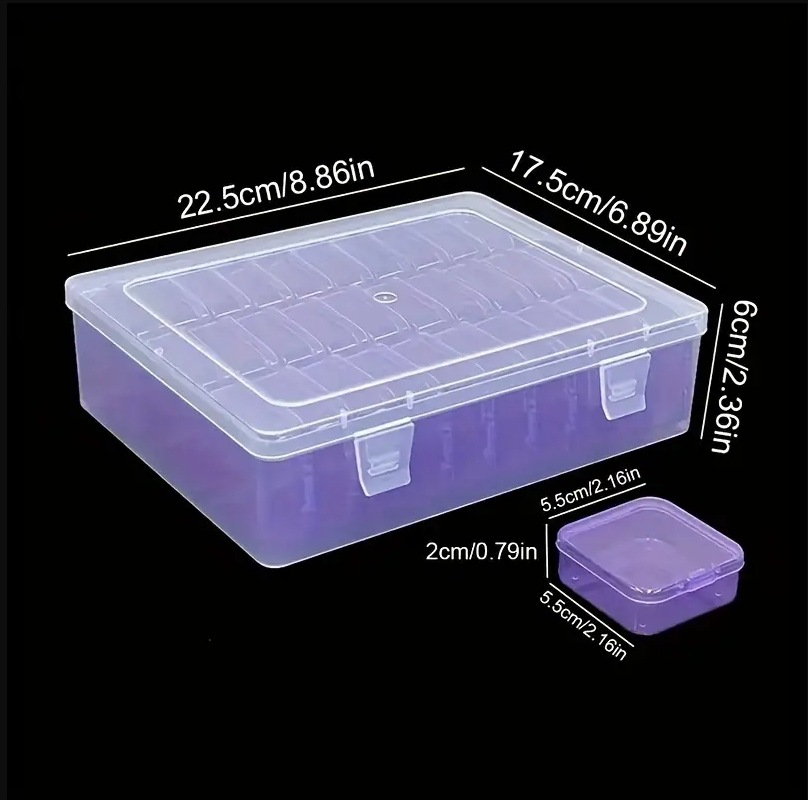 보라색 그리드 30개(내부 상자 + 외부 상자)