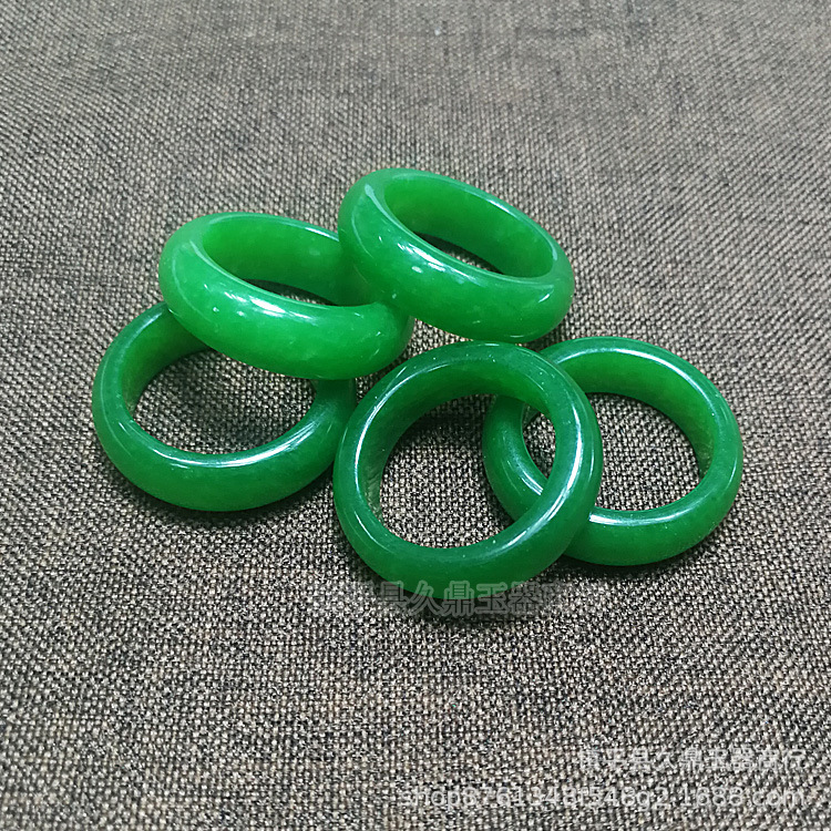 马来玉戒指批发 玉石饰品马来玉指环扳指玉石尾戒厂家批发玉器