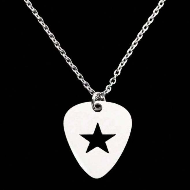 Men's Fashion Punk I Five-Pointed Star Guitar Pick Personalized Pendant Necklace Conan Gray Conan Gray