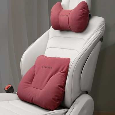 Car Cushion Neck Pillow Car Interior | Headrest - horn-model-volcano-red-lynk-co-headrest-lumbar-support-one-each