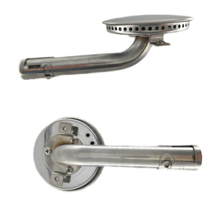 Barbecue Stove Accessories Side Stove Burner Fire Exhaust Air Pipe Assembly Stainless Steel Outdoor Stove Portable Stove