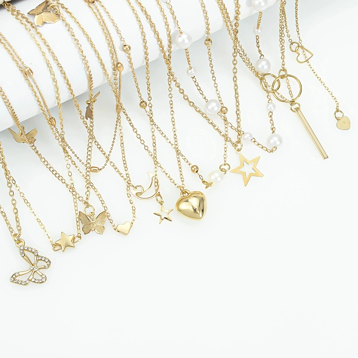 (Cross-border trading), accessory, necklace, chain, universal set, jewelry, 11 pieces, style