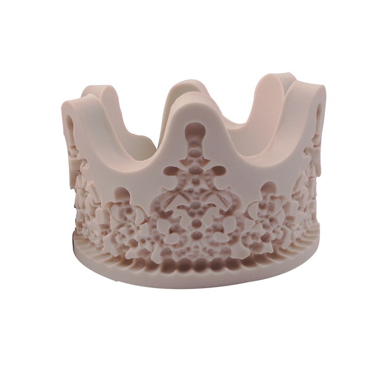 Molde de pastel grande estilo europeo corona ritmo seco fondant molde de silicona cake Edge decoración molde de silicona en stock