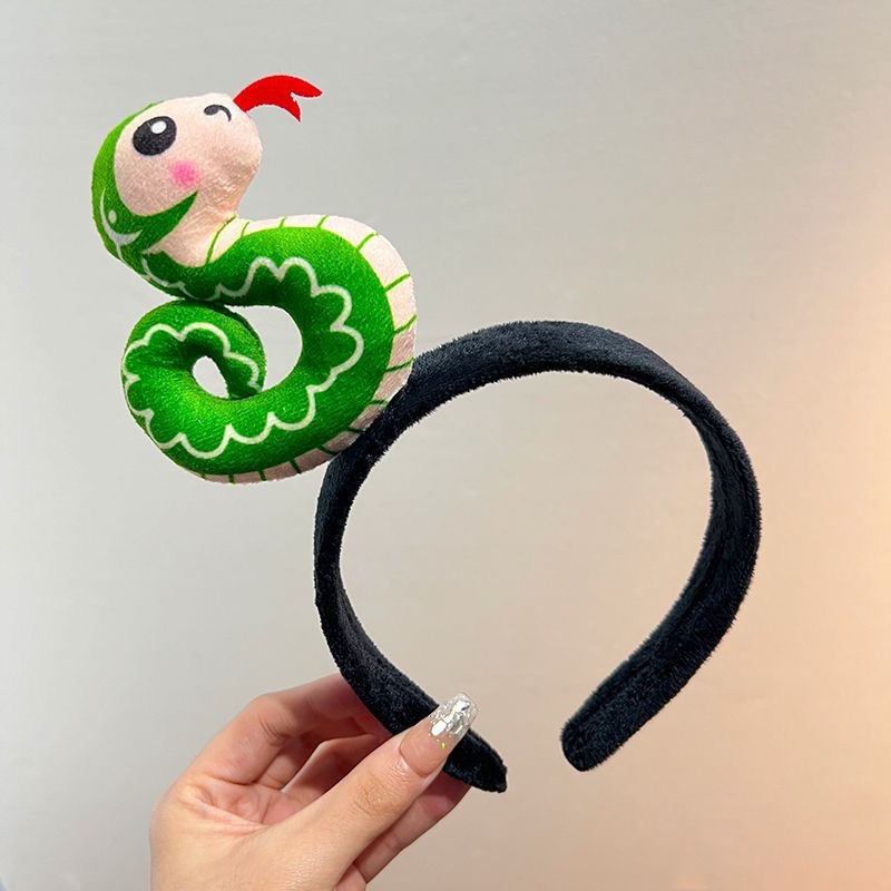 Serpiente verde de una sola cabeza