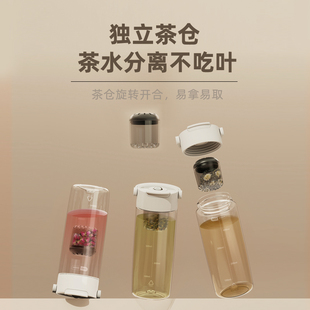 ♤ Magnetic Bullet Tea Cup Tritan Large Capacity Water Cup 2025 New Female High-Looking Portable Sports Cup Tea Water