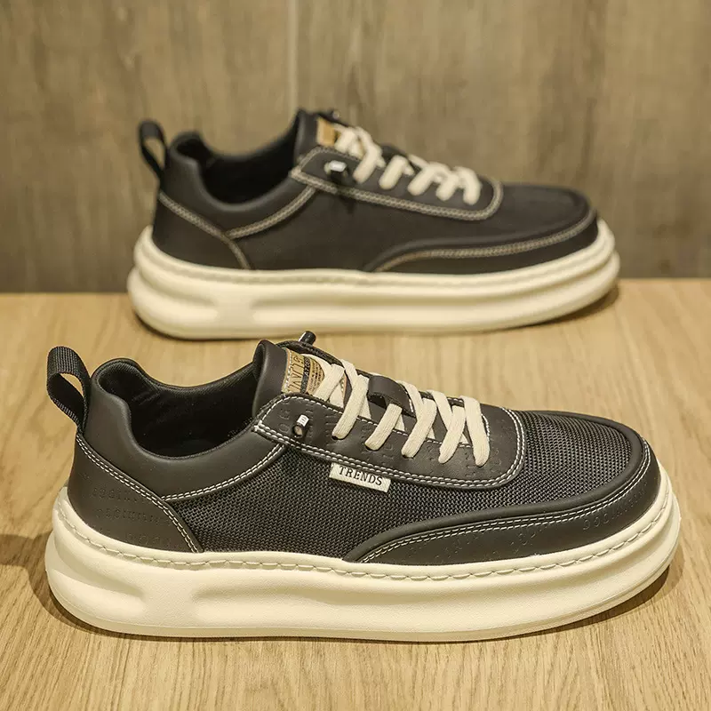 男鞋2025新款夏季透气网红爆款小白鞋青少年百搭运动休闲帆布板鞋