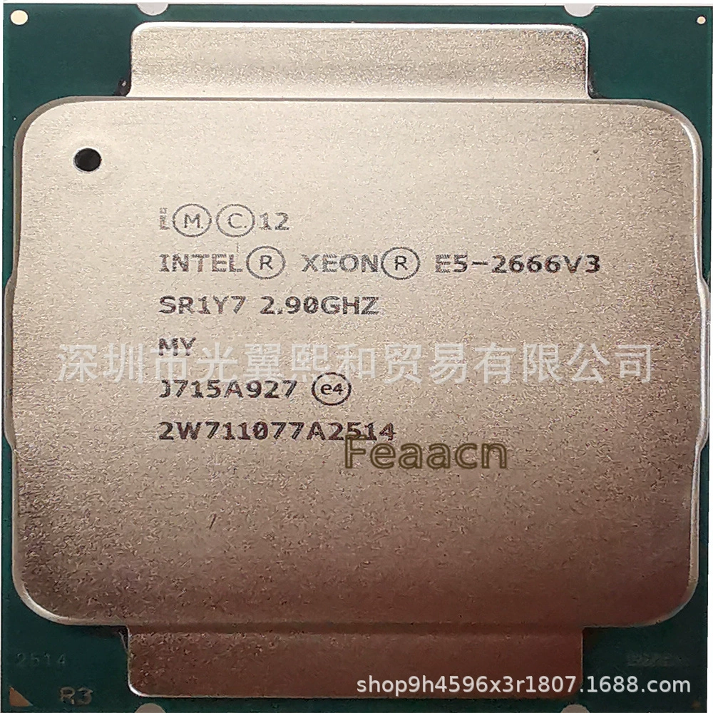 LNTEL Musual E5 2666v3 SR1Y7 2.90GHz LGA2011-V3 поддерживает материнскую плату X99