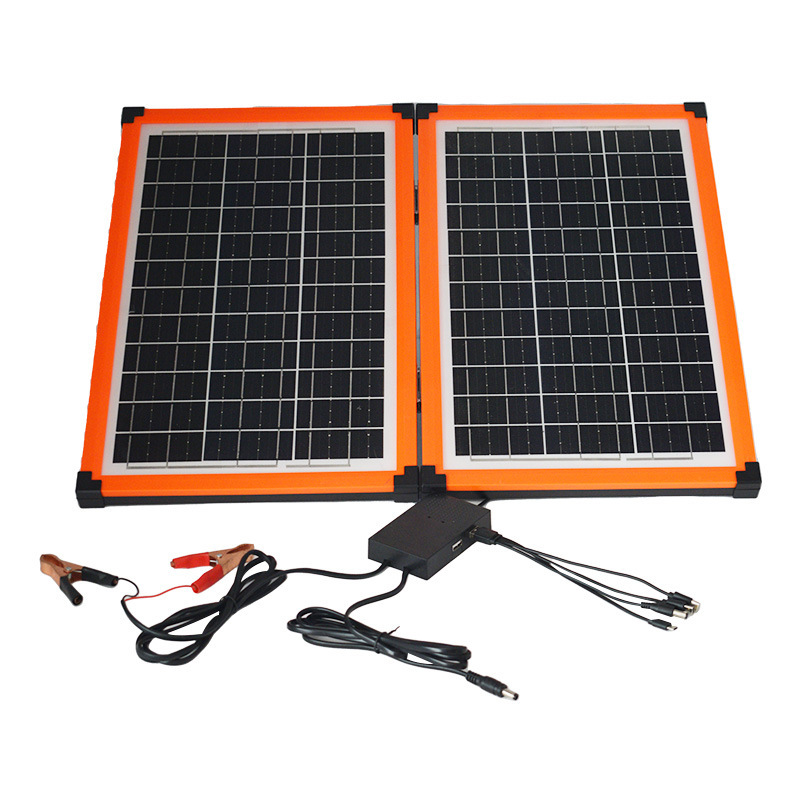 折叠太阳能板户外充电板USB 太阳能充电移动电源 太阳能发电板