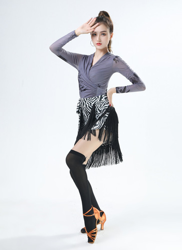 Latin dance skirt, tassel hip scarf, practice clothing, women's short skirt, performance clothing, adult dance skirt, leopard print skirt bottoms