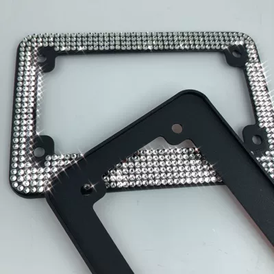 diamond-encrusted motorcycle license plate frame | License plate holder/license plate holder