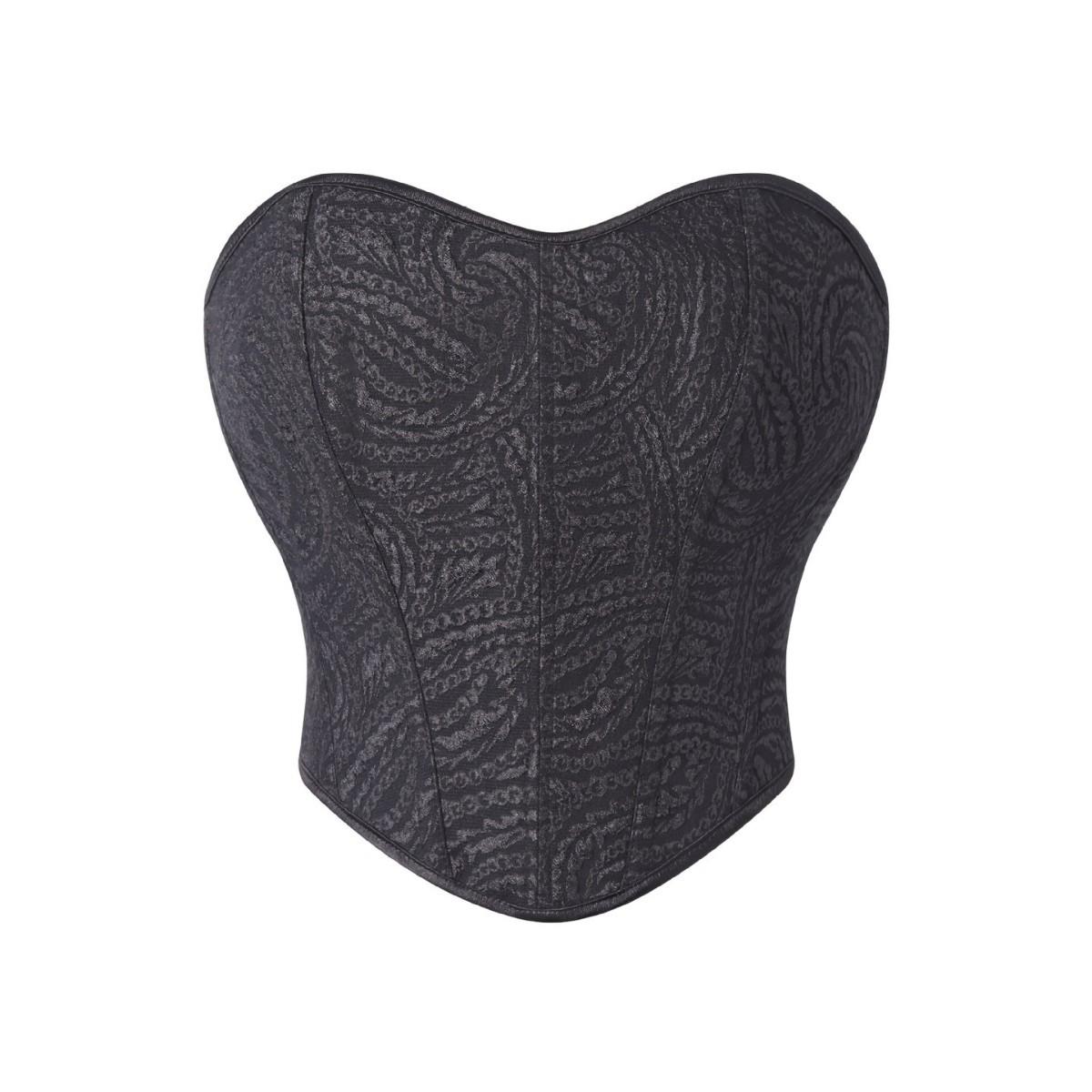 Negro retro palacio viento tocando pecho soporte de pecho cintura apretada cintura damas plástico fábrica de suministro directo