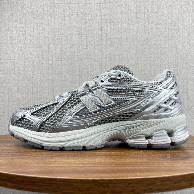 Men's and Women's Shoes Nb1906R Liquid Silver Classic Retro Summer Mesh Breathable Increased Wear-Resistant Anti-Slip Sports Running Shoes
