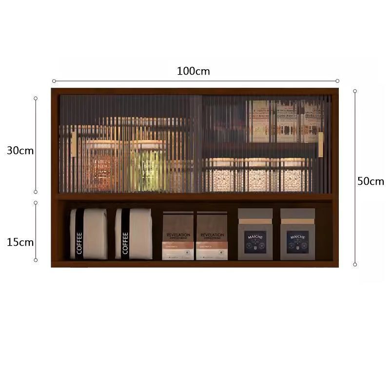 实木吊柜上墙壁柜家用橱柜挂墙面置物柜阳台柜厨房墙上储物柜复古|undefined