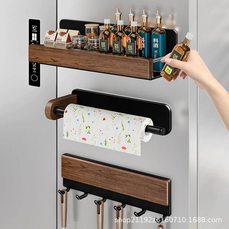 Spice Rack Magnetic Shelf Rack Hook Rack No-drill from Yomiego
