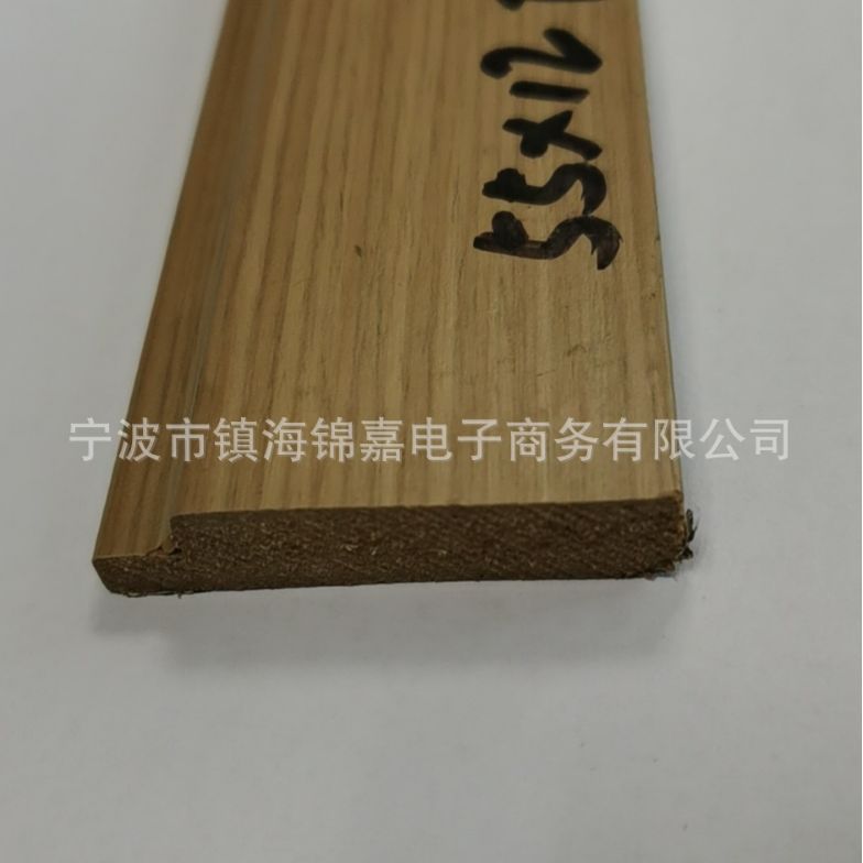 Tablero decorativo de zócalo reforzado de ingeniería de 5 cm, laminado de piso, grano de madera, tablero de pie sin pintura, pedido decorativo de MDF image 1