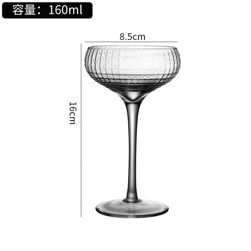 Casas de cóctel de alta calidad, personalidad comercial, tazas Martini al por mayor, tazas de champán de vidrio de alta calidad