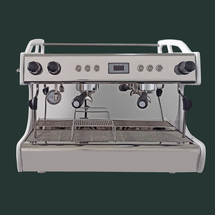 Commercial Coffee Shop Milk Tea Shop Double-Head Professional Italian Electronically Controlled Boiler Rotary Pump Semi-Automatic Coffee Machine