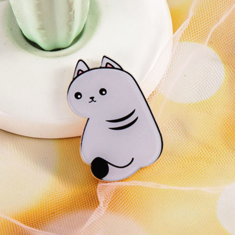 日韓ins風子猫かわいいアニメブローチ筆袋バッグストラップ創意アクリルバッジアクセサリー女|undefined