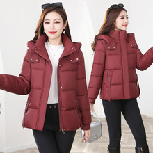 爆款韩版羽绒棉服女短款2025冬季新款保暖妈妈装时尚洋气棉衣外套