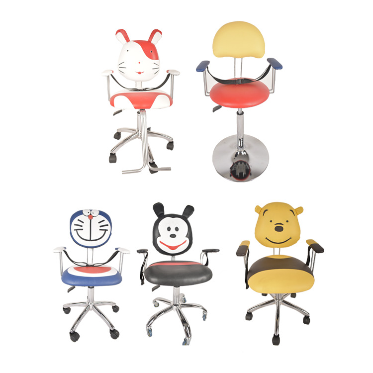 儿童卡通理发椅子批发美发椅子卡通造型理发椅带安全卡扣加厚座椅