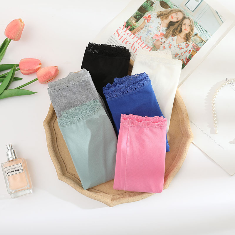 IMBELLA安全褲蕾絲內褲女純棉中腰防走光平角褲防漏姨媽褲生理褲