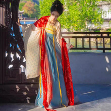 唐朝汉服女南北朝虞美人隋唐复原齐胸大袖唐风八破裙汉服春夏全套