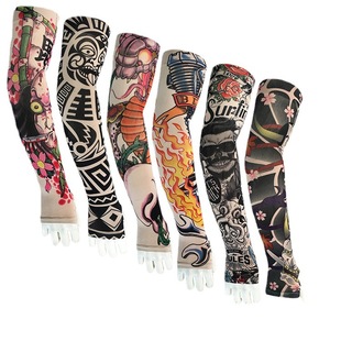 Tattoo ice sleeve spot wholesale 10 pairs of riding sunscreen with finger anti-ultraviolet sunshade tattoo sleeve