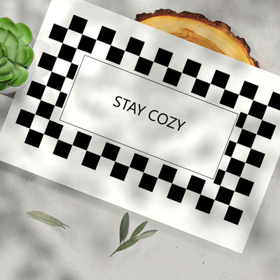 25*35cm Food grade Film Paper pad Paper tray Coated paper baking packing China Shandong Linyi customer