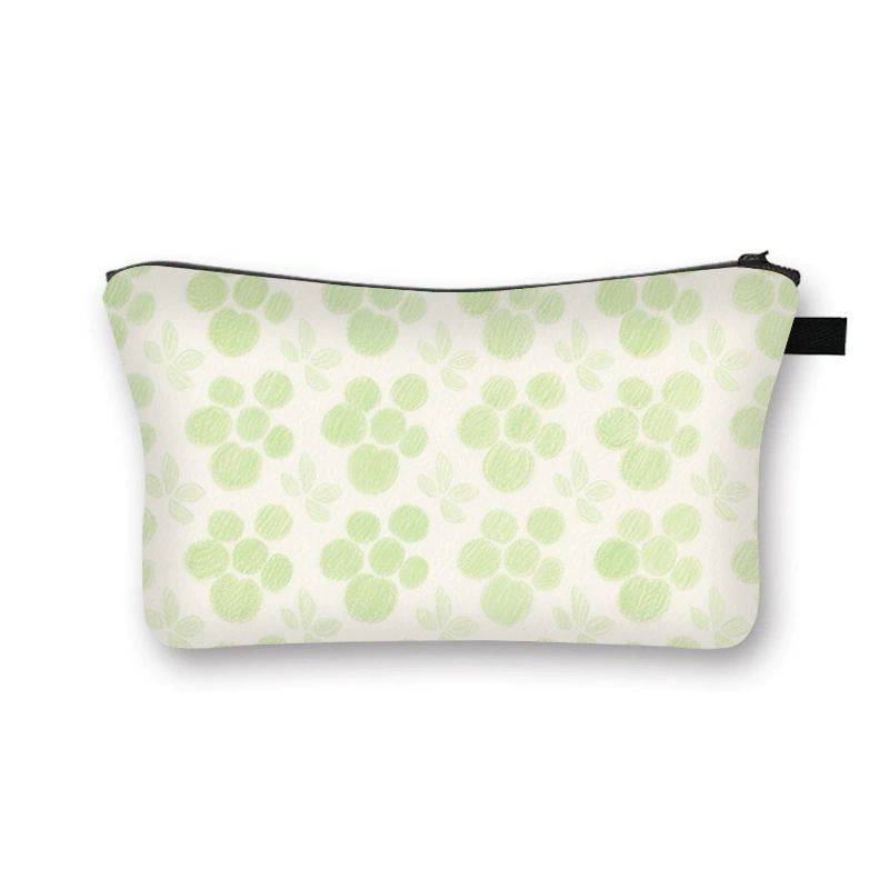 2025 Новый светлый цветной узор Женская косметичка Большой объем Студенческая повседневная милая сумка для хранения Печатная сумка для стирки Оптом