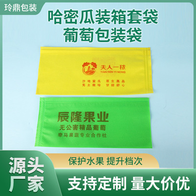 無紡布哈密瓜水果套袋環保設計箱裝保護可降解果蔬環保可降解