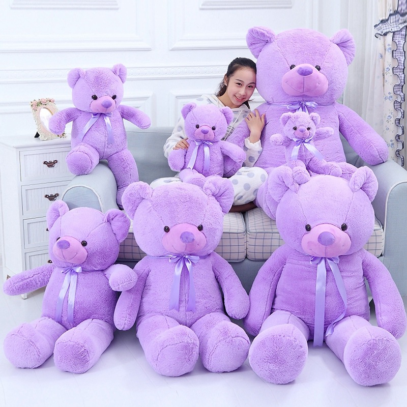 Large Purple Teddy Bear Lavender Bear Pu...