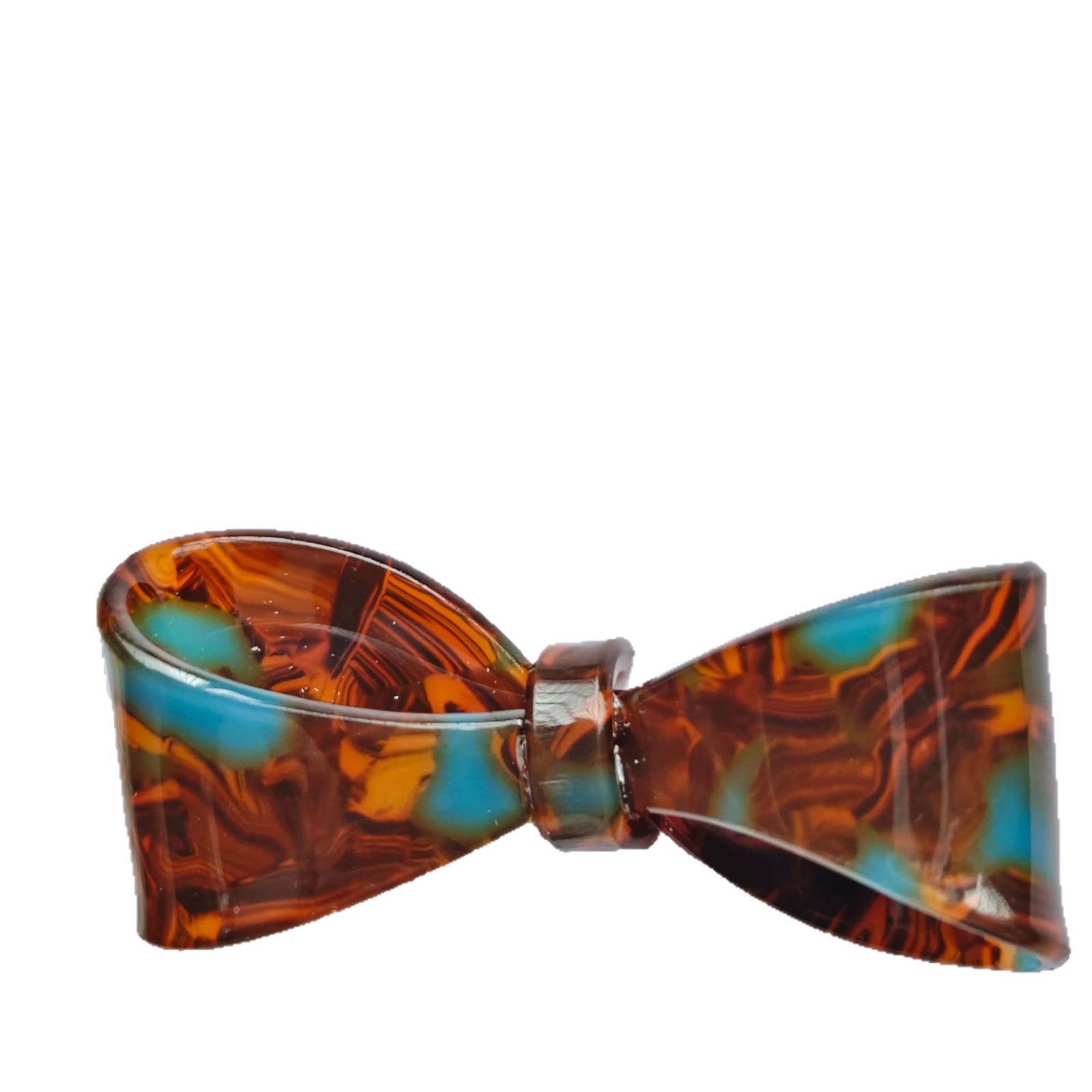 Retro de alto nivel estampado leopardo arco boca de pato clip borde acido diy accesorios de joyería image 6