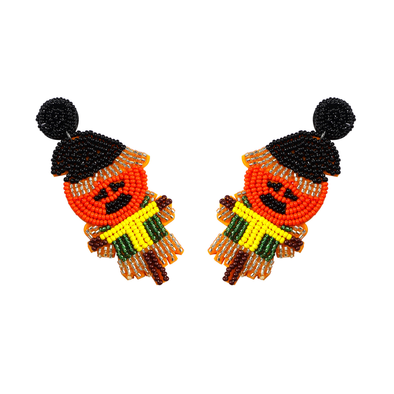 Fashion Pumpkin Resin Beaded Women's Drop Earrings 1 Pair display picture 6