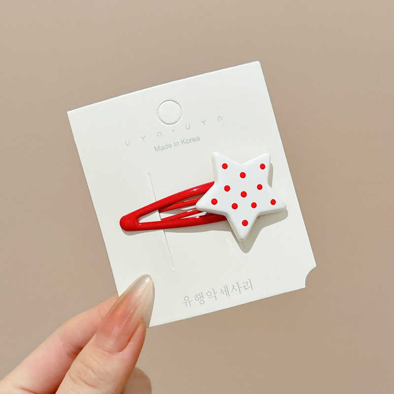 5 ¿ punto rojo, bb blanco, clip uno