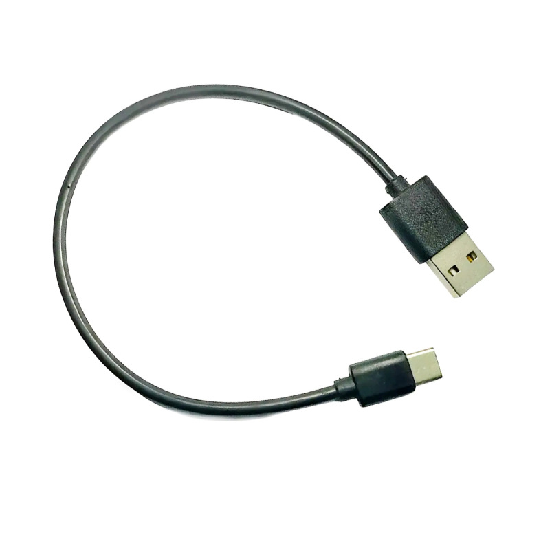 0.3m USB to Type-C Fast Charging Cable Flat Cable 2-Core Pure Copper Smart Wearable Electronic Product Accessories