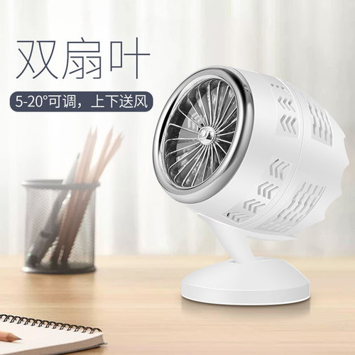 Cute USB Mini Dual Blade Fan with Creative Design, Same as 