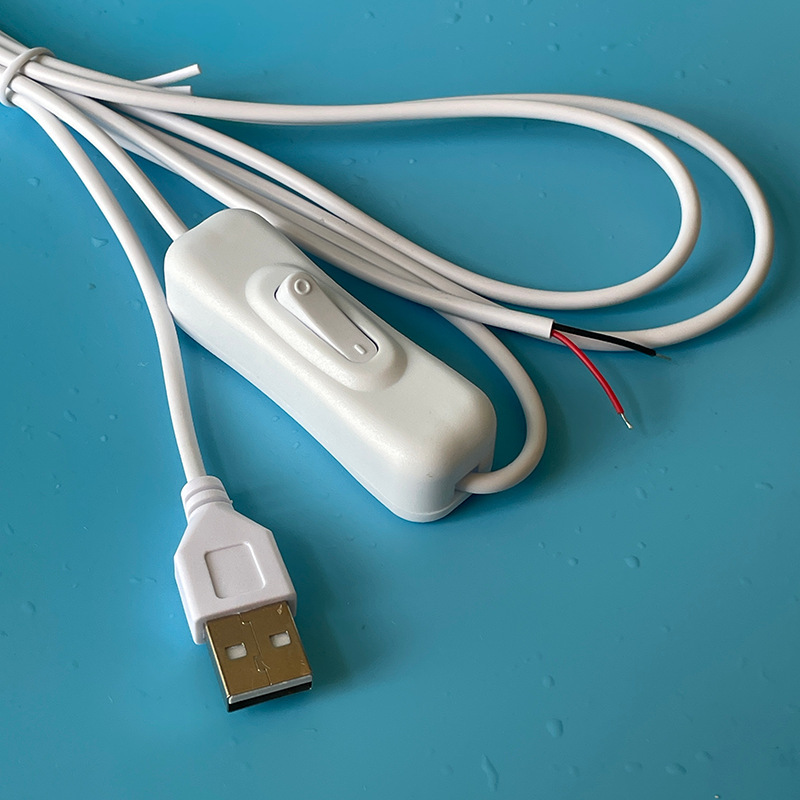 5v/12v霓虹灯USB/dc开关线304船型开关床头灯直播LED广告发光字线|undefined