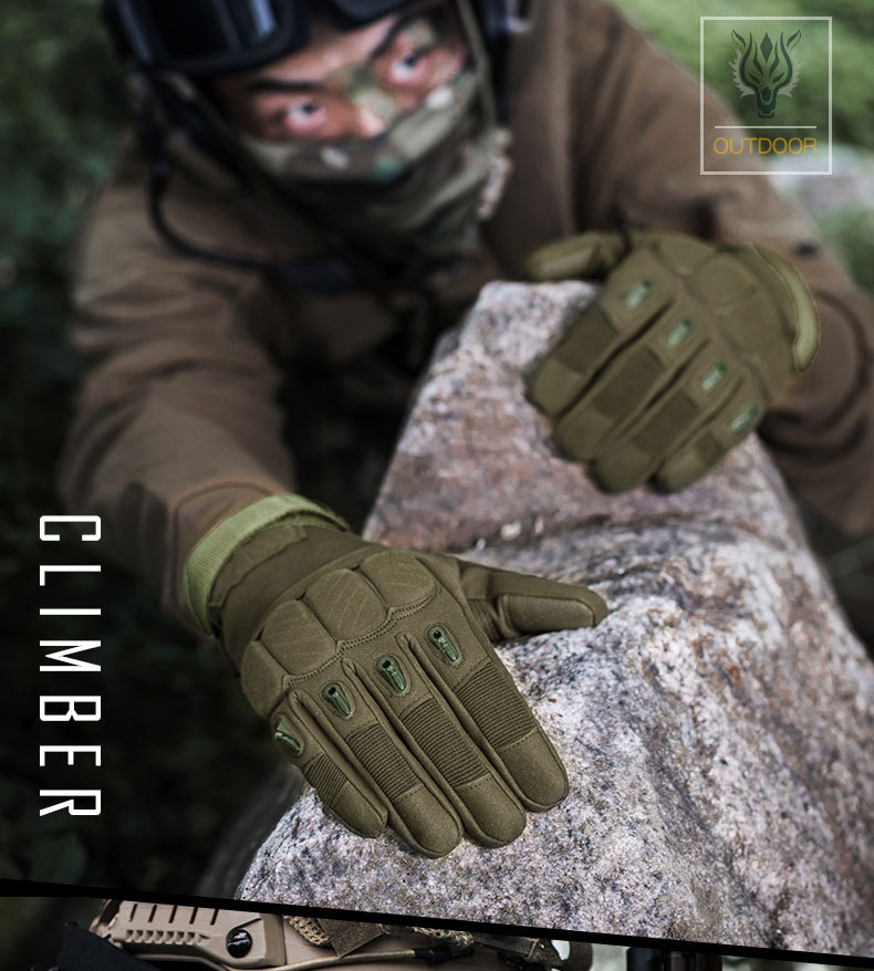 Tactical Gloves M Z190 Outdoor All Finger Tactical Protection Sports Training Special Forces Army Fan Riding Gloves_voghion.com