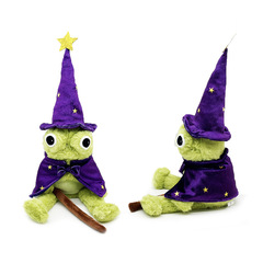 跨境新款Moonlight Manor Frog Wizard巫师青蛙毛绒玩偶公仔