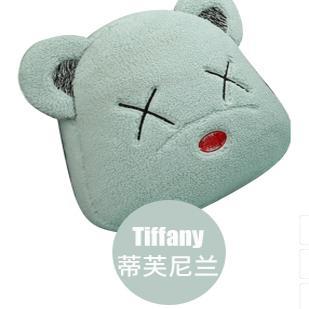 Aika – Cartoon Bear Corn Wool pad - winter-lambswool-trendy-cool-bear-lumbar-support-one-tiffany-green